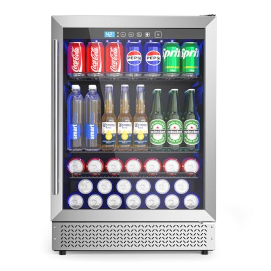 Home Bar And Kitchen - 24 Inch Beverage Refrigerator for Kitchen