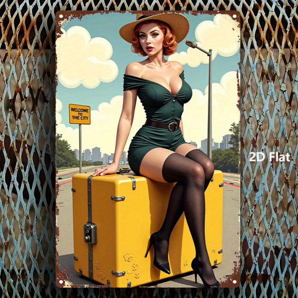 Vintage Beauty with Suitcase M - Home Bar And Kitchen のレビューと価格