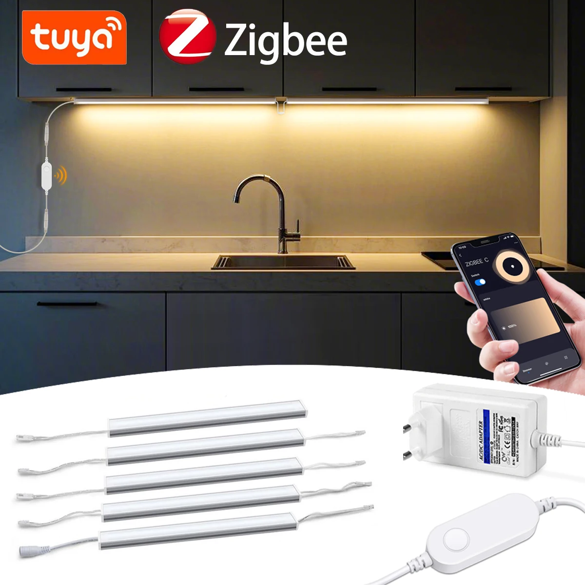 Smart Zigbee LED Lamp Under Ca - Home Bar And Cabinet のレビューと価格