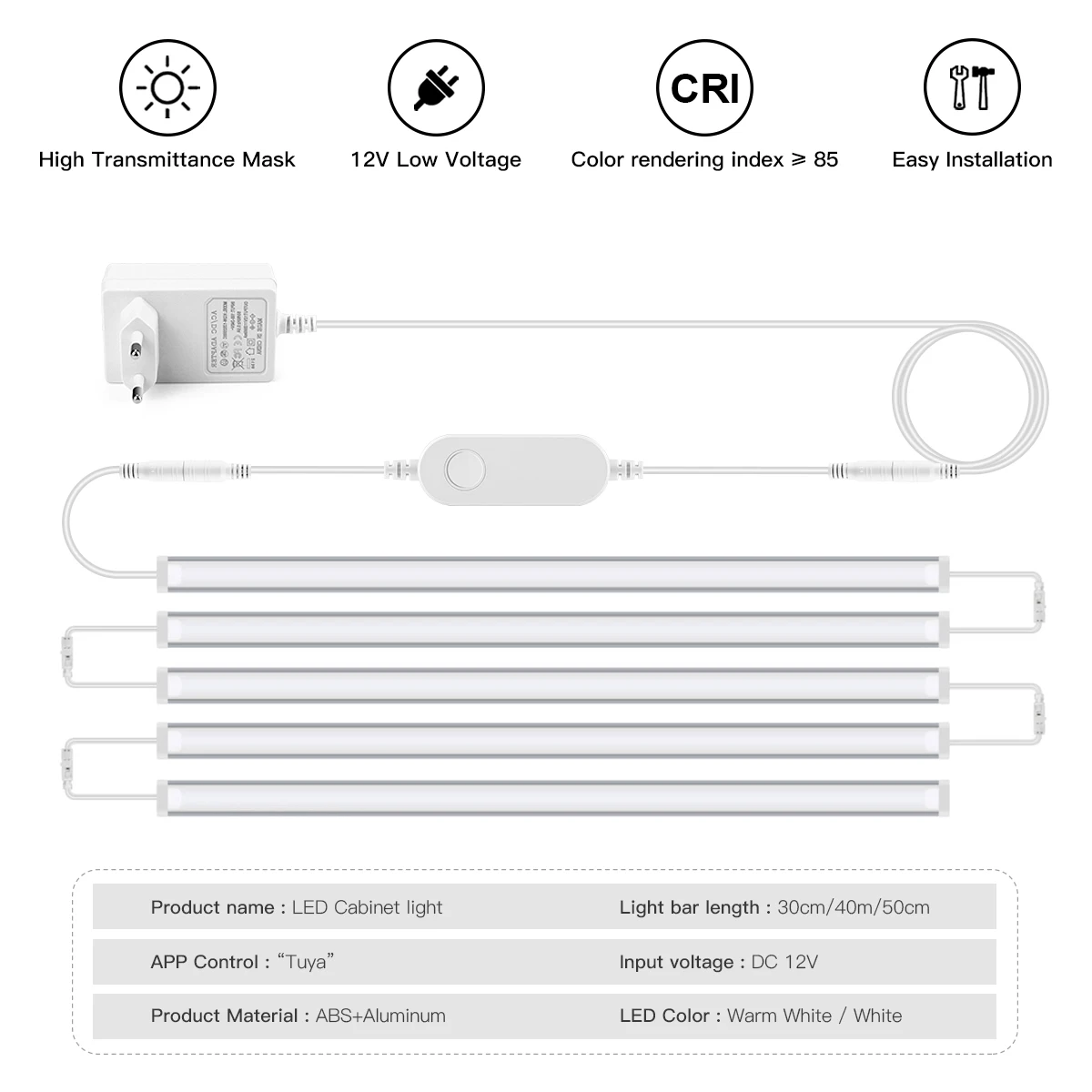 Smart Zigbee LED Lamp Under Ca - Home Bar And Cabinet のレビューと価格