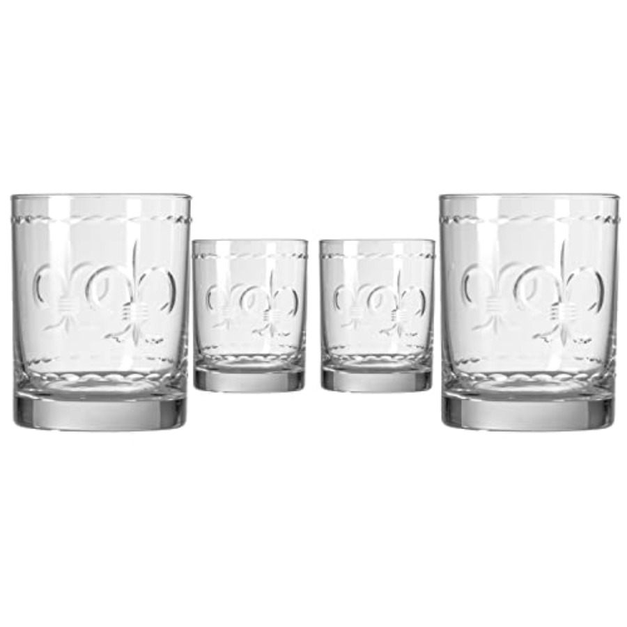 Fleur De Lis Double Old Fashio - Old Fashioned Glass のレビューと価格