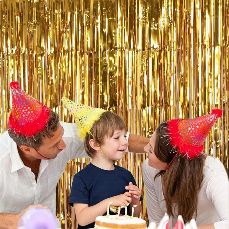 2M Glitter Gold Tinsel Fringe  - Home Bargains のレビューと価格