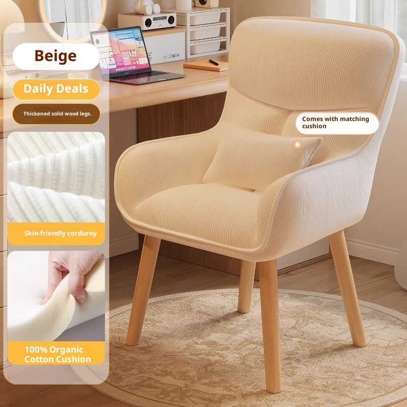 Bedroom chair, backrest makeup - Home Bargains のレビューと価格