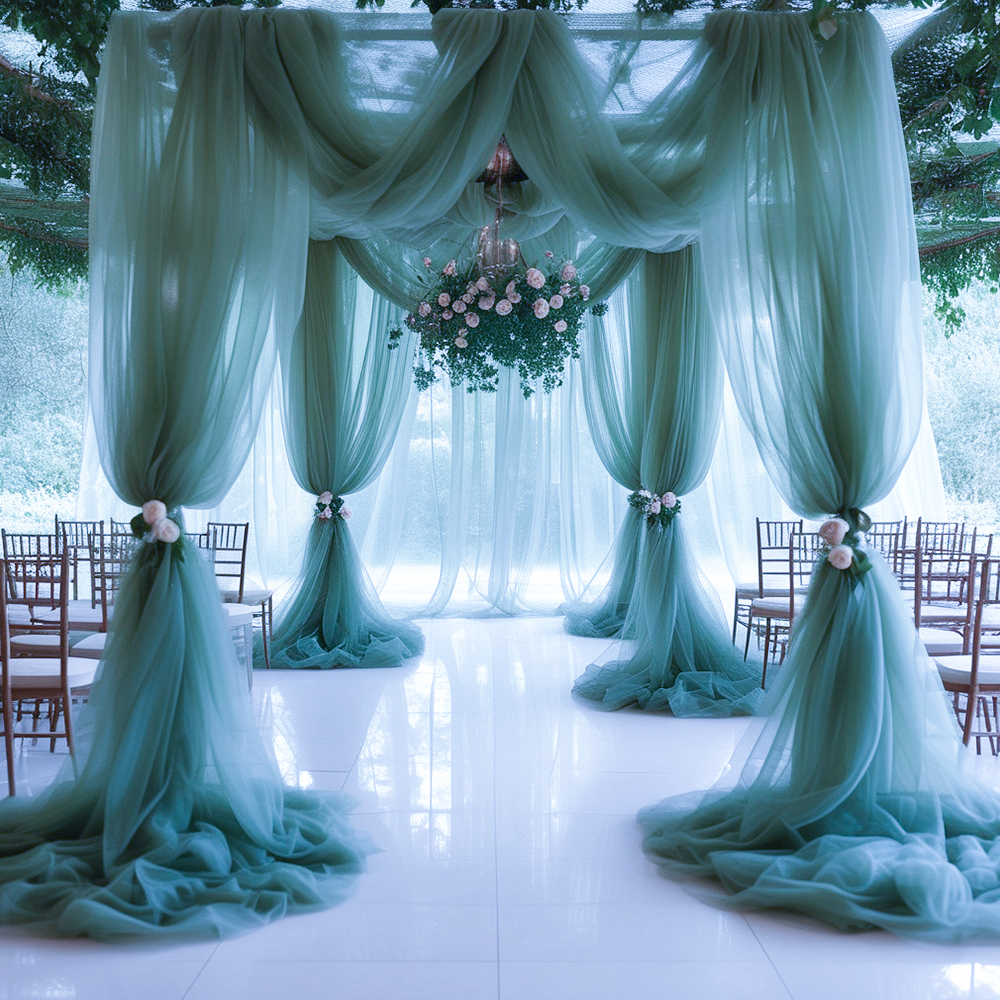 Sheer Tulle Decorative Curtain - Home Bargains のレビューと価格