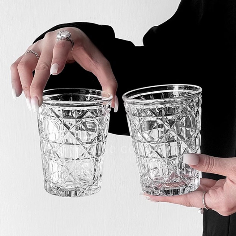 2pcs 310ml Vintage Diamond Pat - Old Fashioned Glass のレビューと価格