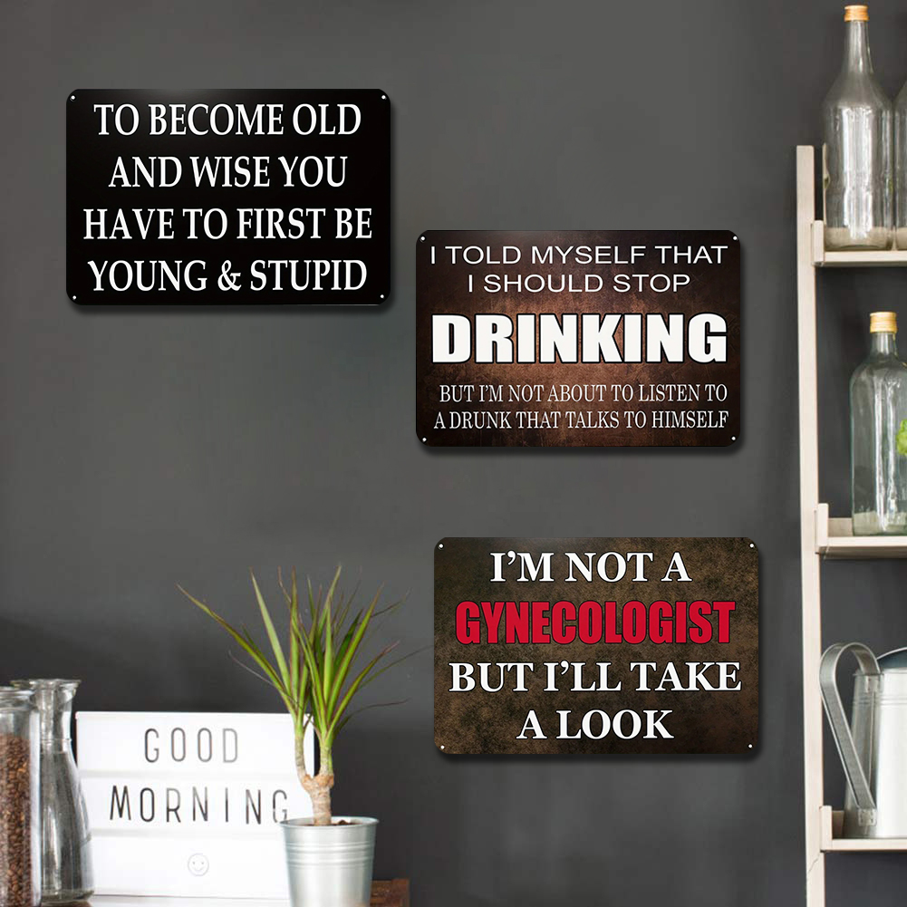 Stylish Iron Drawing Metal Sig - Home Bar And Coffee のレビューと価格