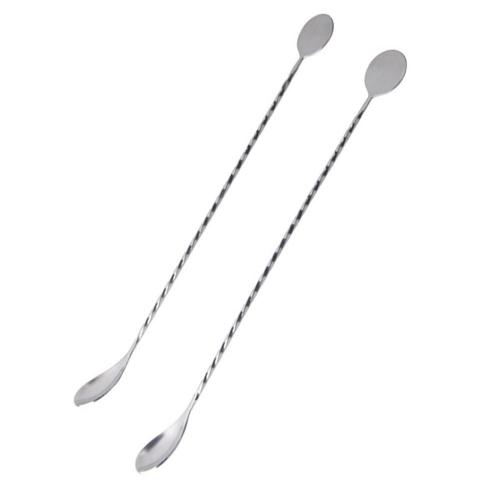 2Pcs Stainless Steel Cocktail  - Bar Spoon Twisted のレビューと価格