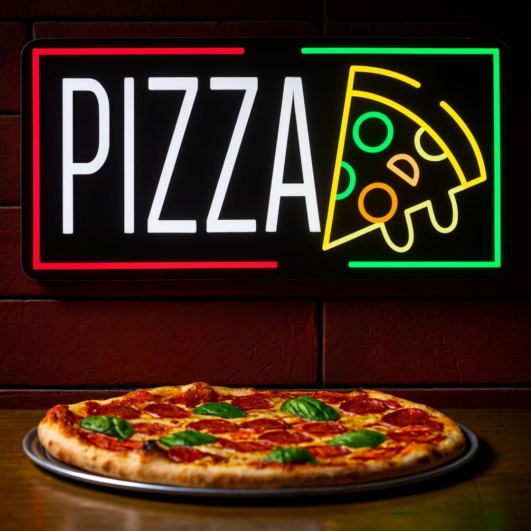 Pizza Neon Sign Business USB L - Home Bar And Restaurant のレビューと価格