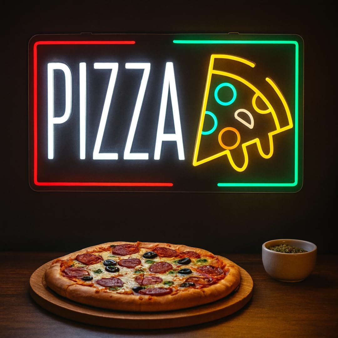 Pizza Neon Sign Business USB L - Home Bar And Restaurant のレビューと価格