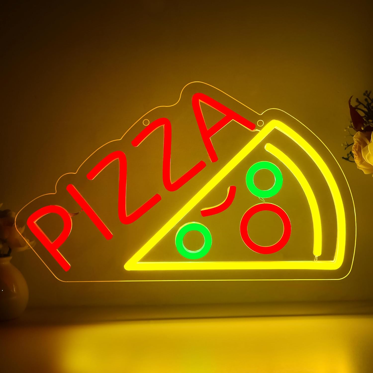 Pizza Neon Sign Business USB L - Home Bar And Restaurant のレビューと価格