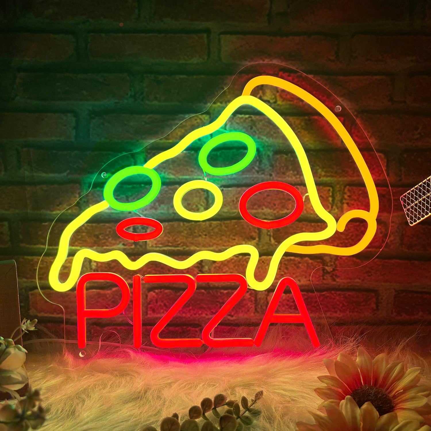 Pizza Neon Sign Business USB L - Home Bar And Restaurant のレビューと価格