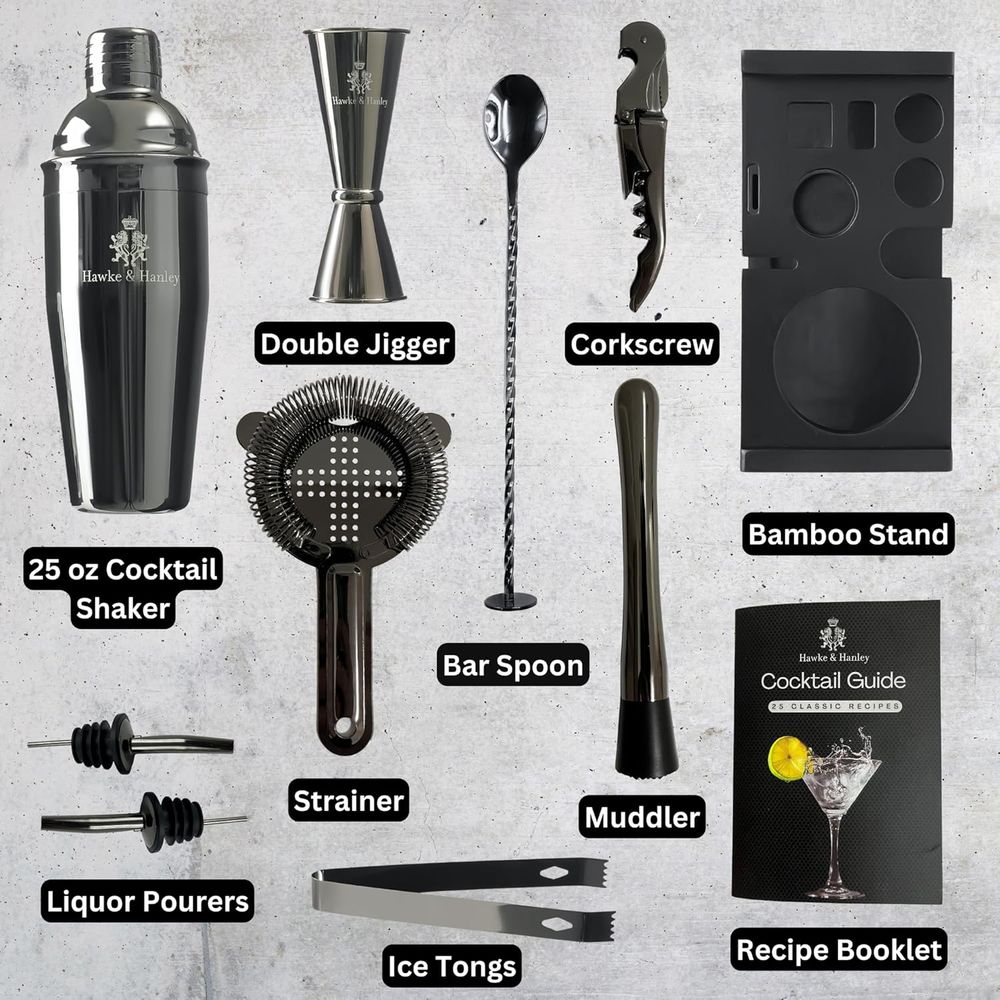 Cocktail Shaker Bar Set with i - Cocktail Recipe Book のレビューと価格