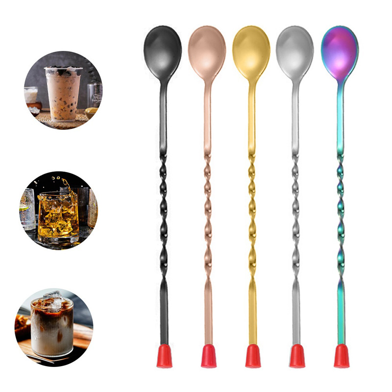 100Pcs/Lot Stainless Steel Twi - Bar Spoon Twisted のレビューと価格
