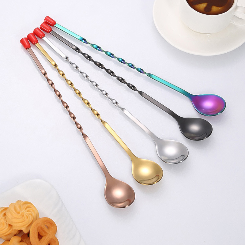 100Pcs/Lot Stainless Steel Twi - Bar Spoon Twisted のレビューと価格