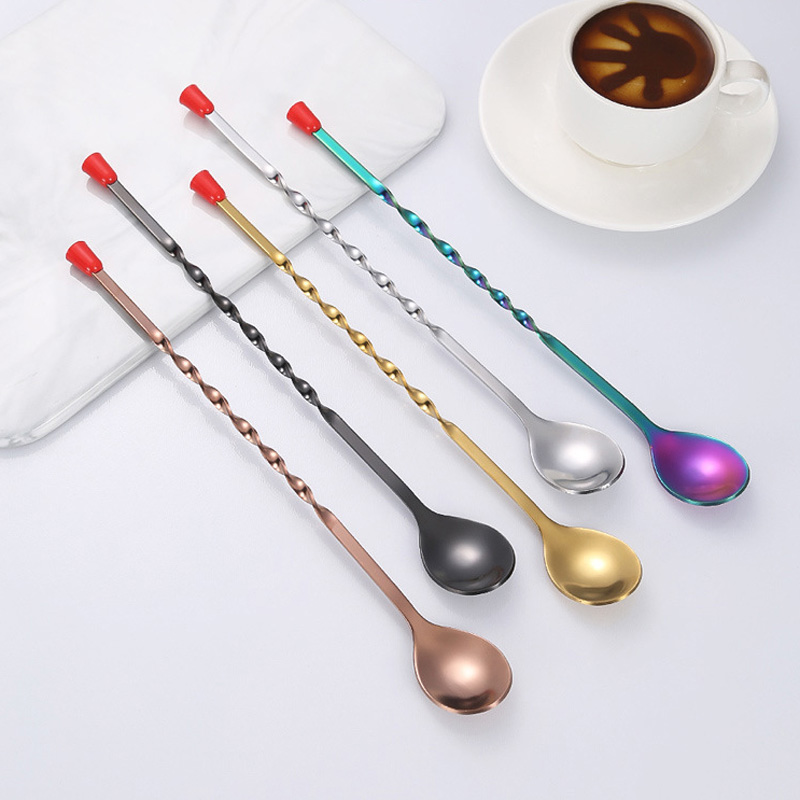 100Pcs/Lot Stainless Steel Twi - Bar Spoon Twisted のレビューと価格