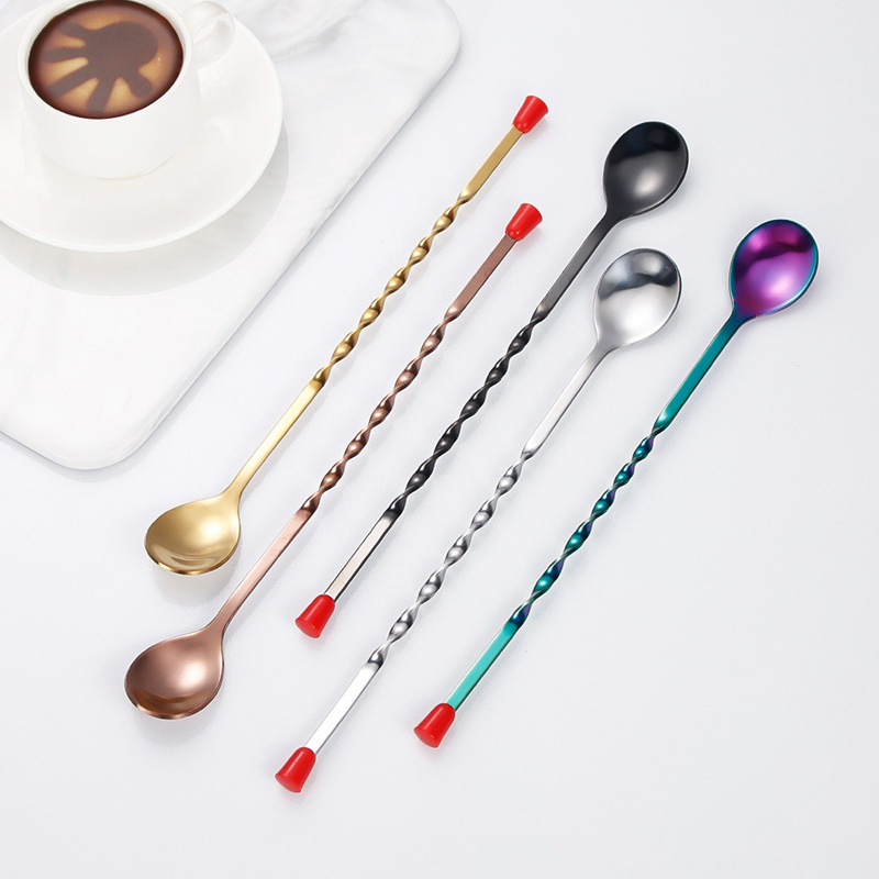 100Pcs/Lot Stainless Steel Twi - Bar Spoon Twisted のレビューと価格