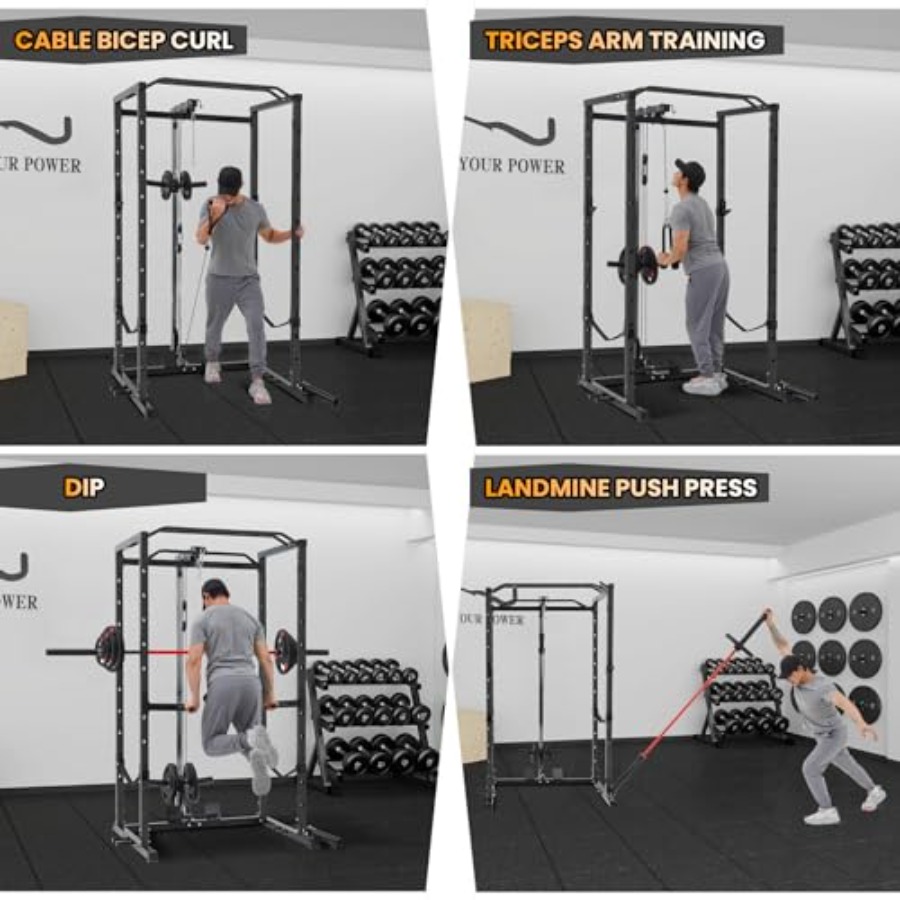 1600 Lbs Power Rack for Home G - Home Bar And Gym のレビューと価格