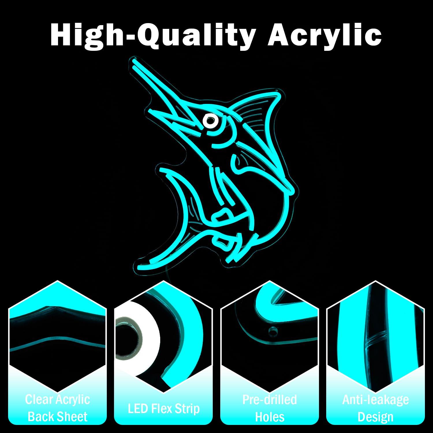 Marlin Fish Neon Sign Deep Sea - Home Bar And Restaurant のレビューと価格