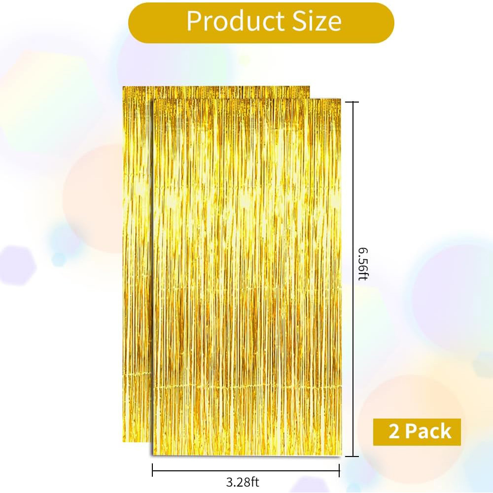 2Pack Gold Metallic Foil Tinse - Home Bargains のレビューと価格