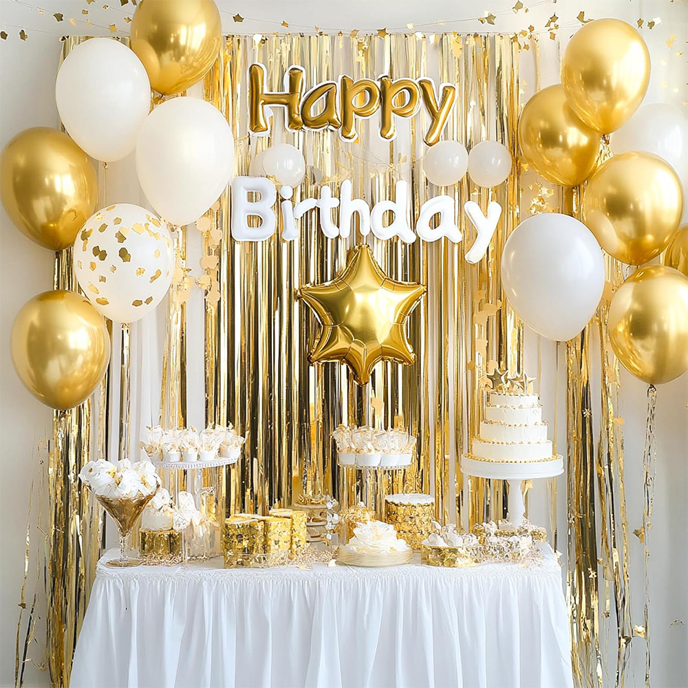 2Pack Gold Metallic Foil Tinse - Home Bargains のレビューと価格