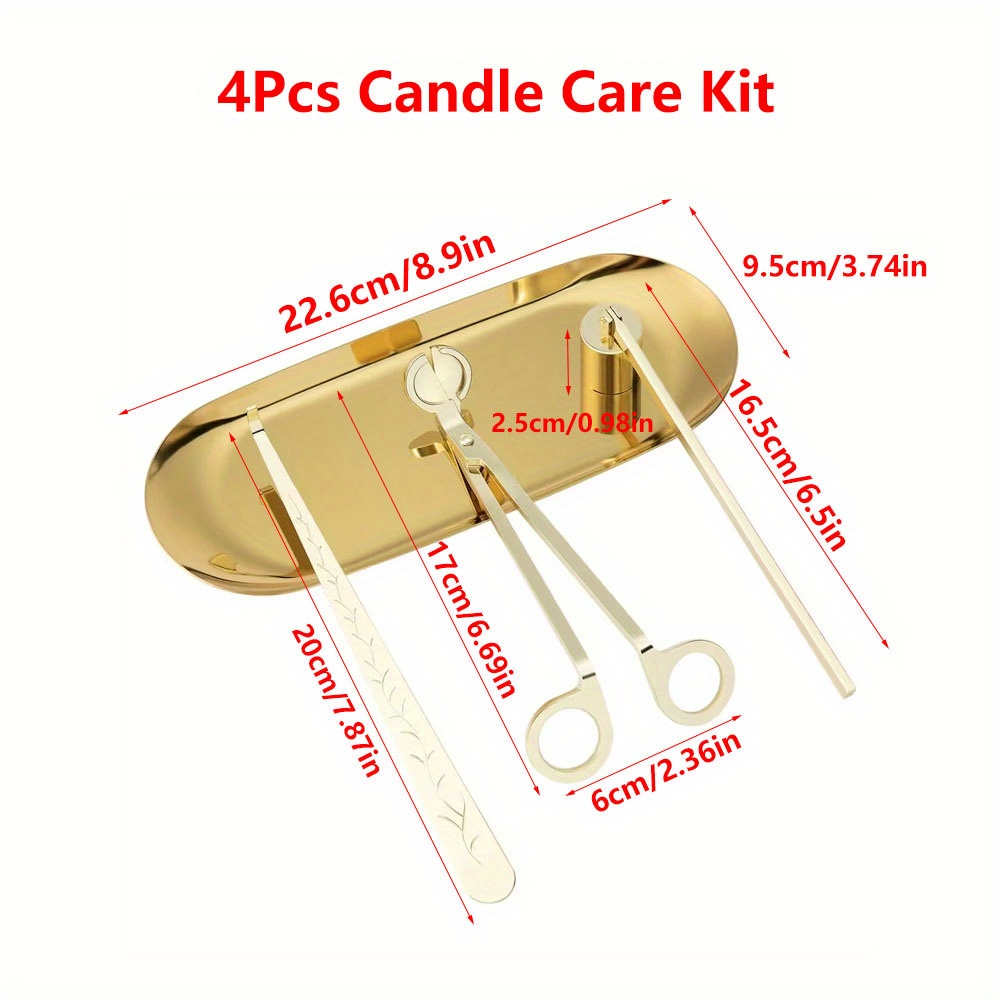 4pcs/set Luxury Candle Care Ki - Home Barbershop のレビューと価格