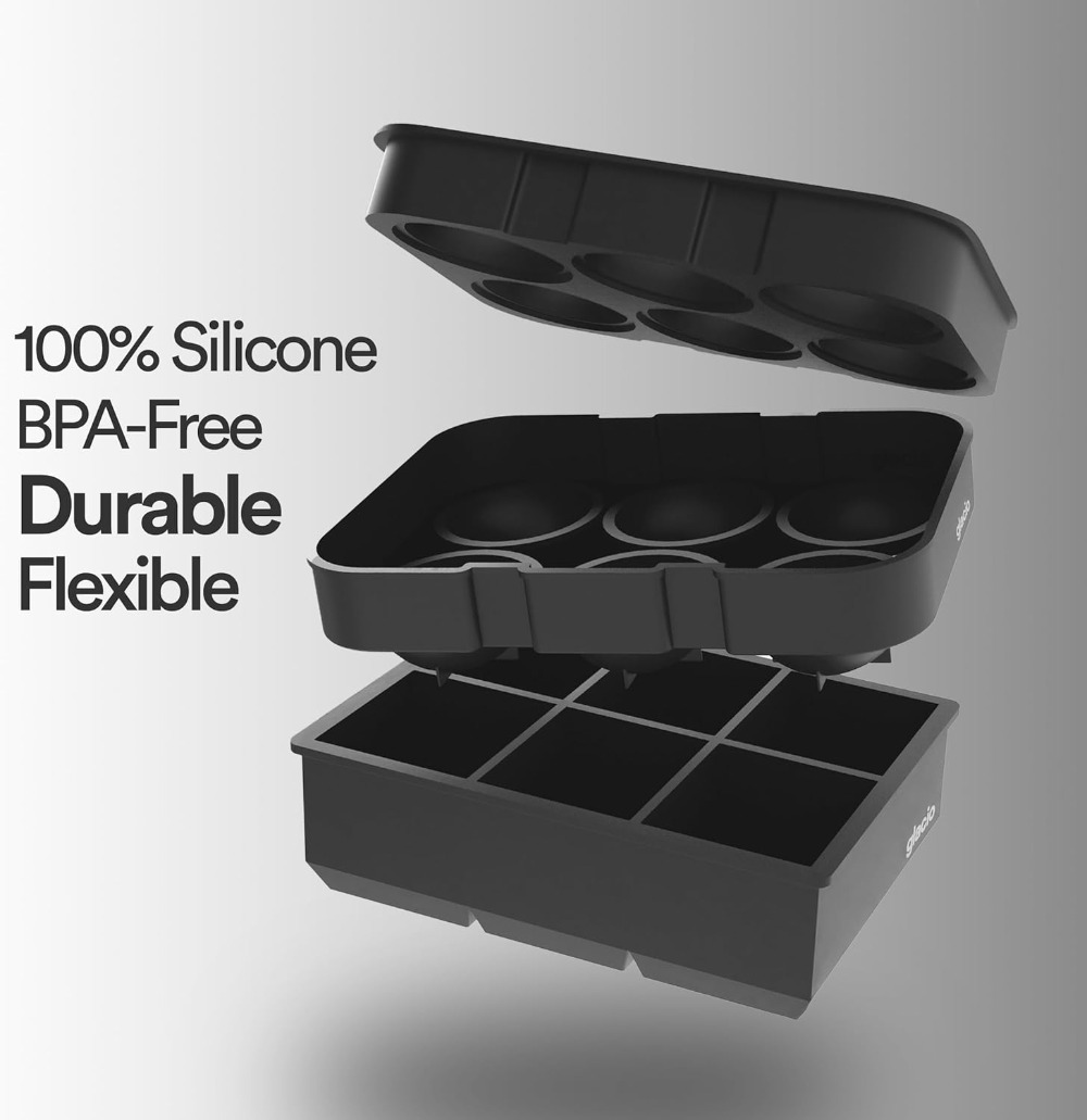 Silicone Ice Cube Trays – Larg - Ice Mold Sphere のレビューと価格