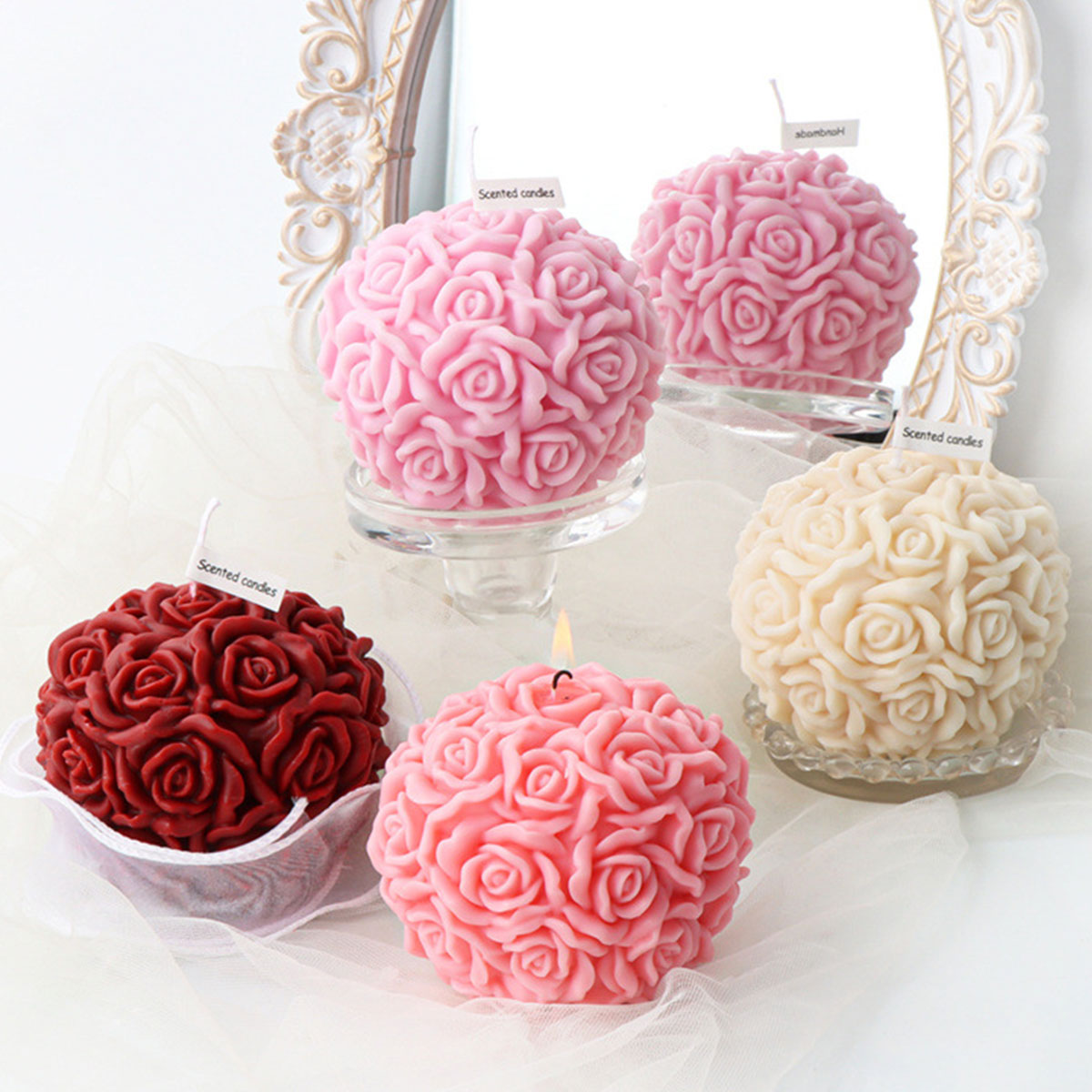Multi Size Flower Series Candl - Ice Mold Sphere のレビューと価格