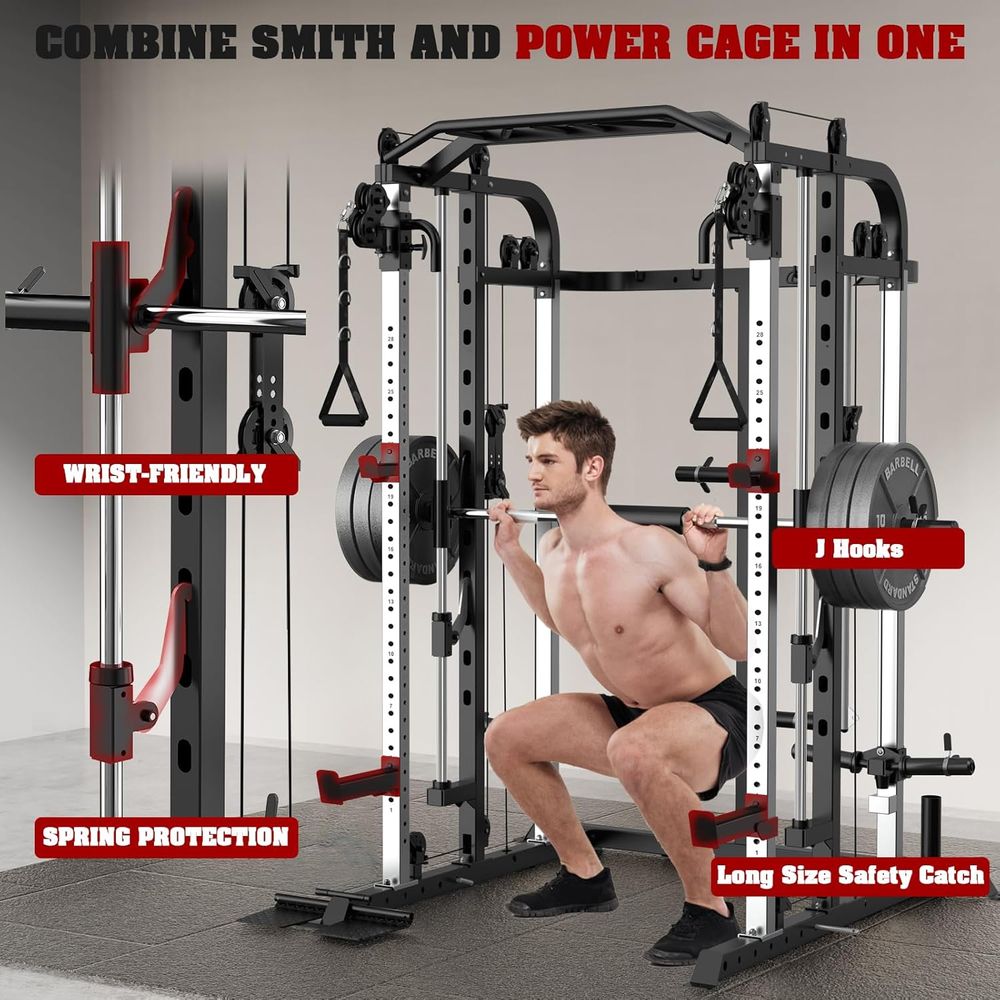 Versatile Power Cage with Adju - Home Bar And Gym のレビューと価格