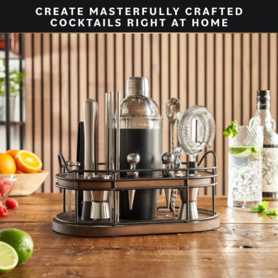 Bartender Kit - 22-Piece Cockt - Cocktail Recipe Book のレビューと価格