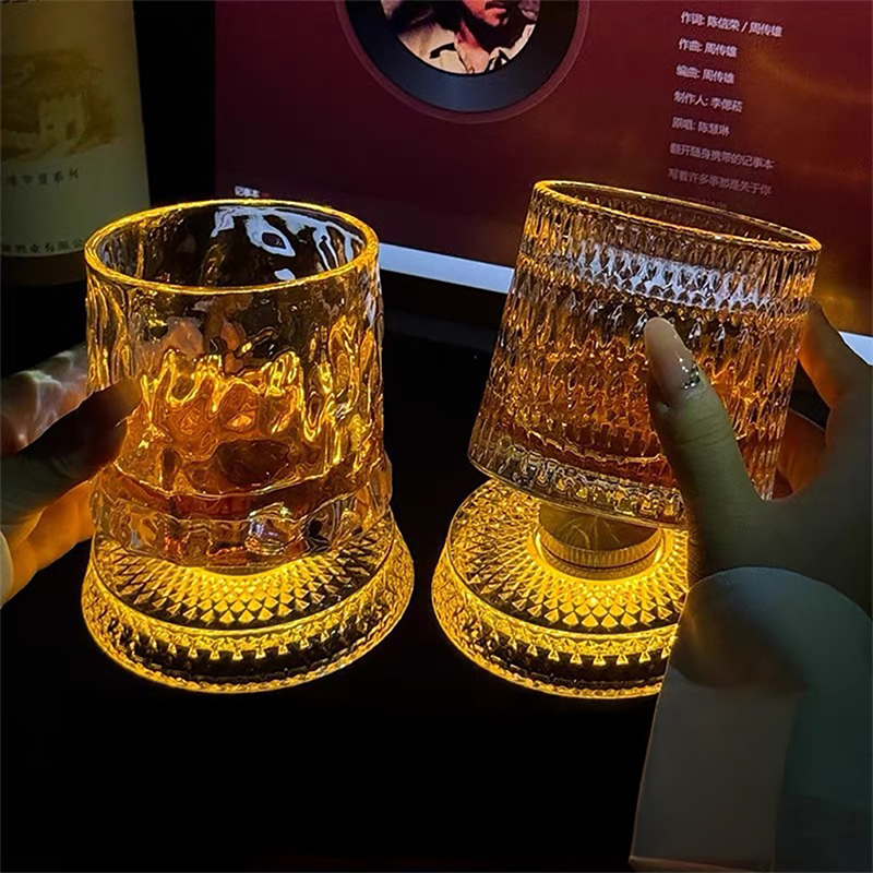 360° Rotating Whiskey Glass wi - Old Fashioned Glass のレビューと価格