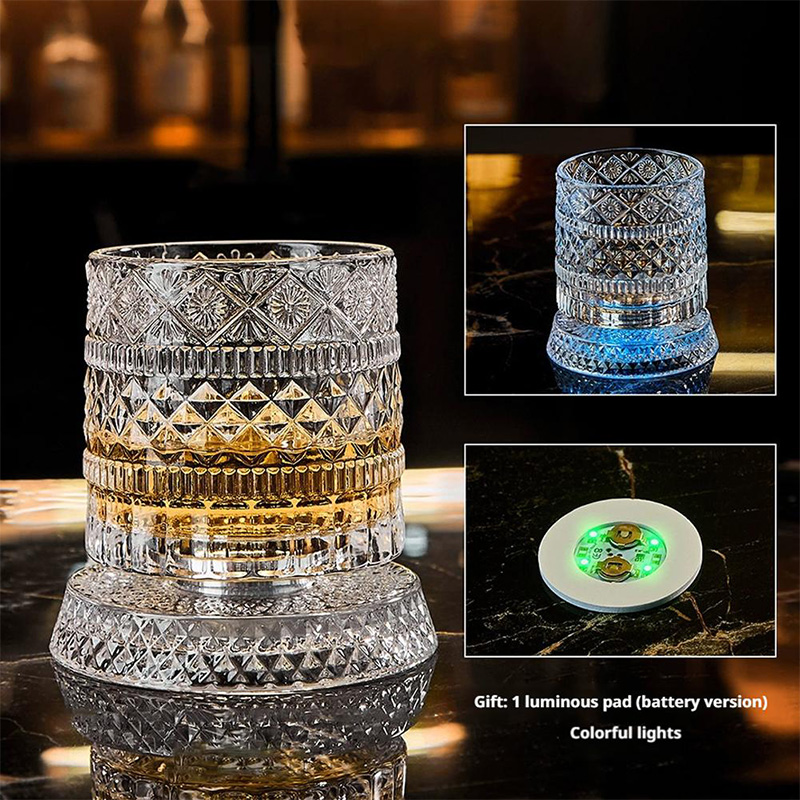 360° Rotating Whiskey Glass wi - Old Fashioned Glass のレビューと価格