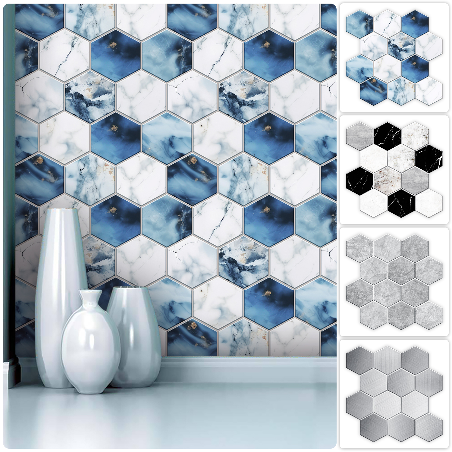 5 Styles Flat Hexagon Marble E - Home Bar Sink のレビューと価格