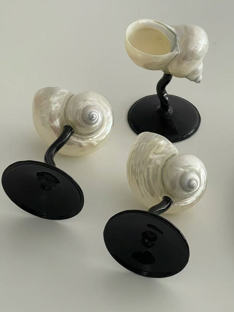 Natural Conch Wine Glass Bar a - Home Bar Shelf のレビューと価格
