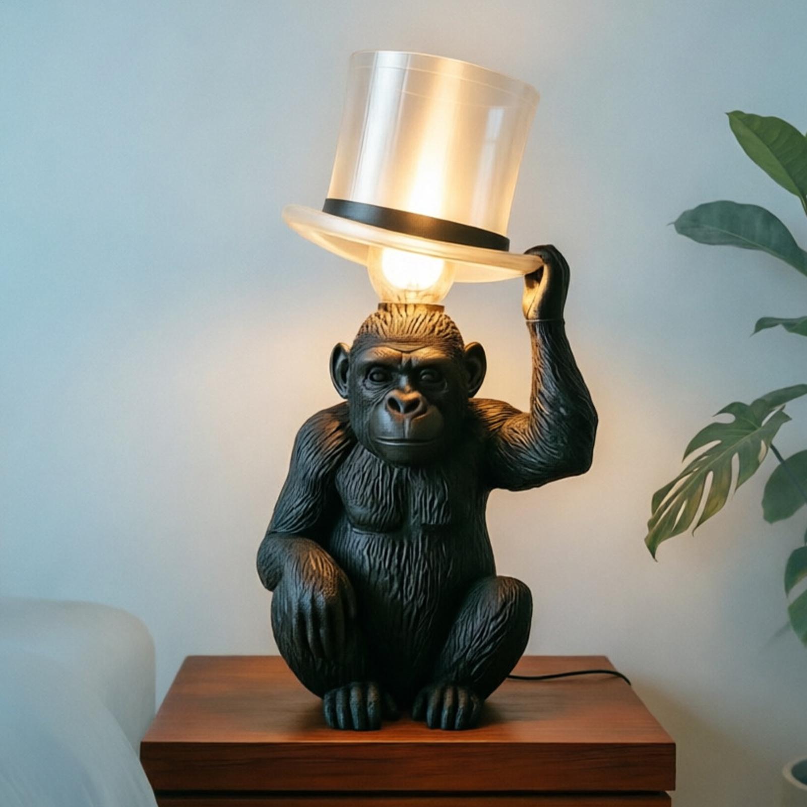 Monkey Lamp Top Hat Monkey Res - Home Bar Setup のレビューと価格
