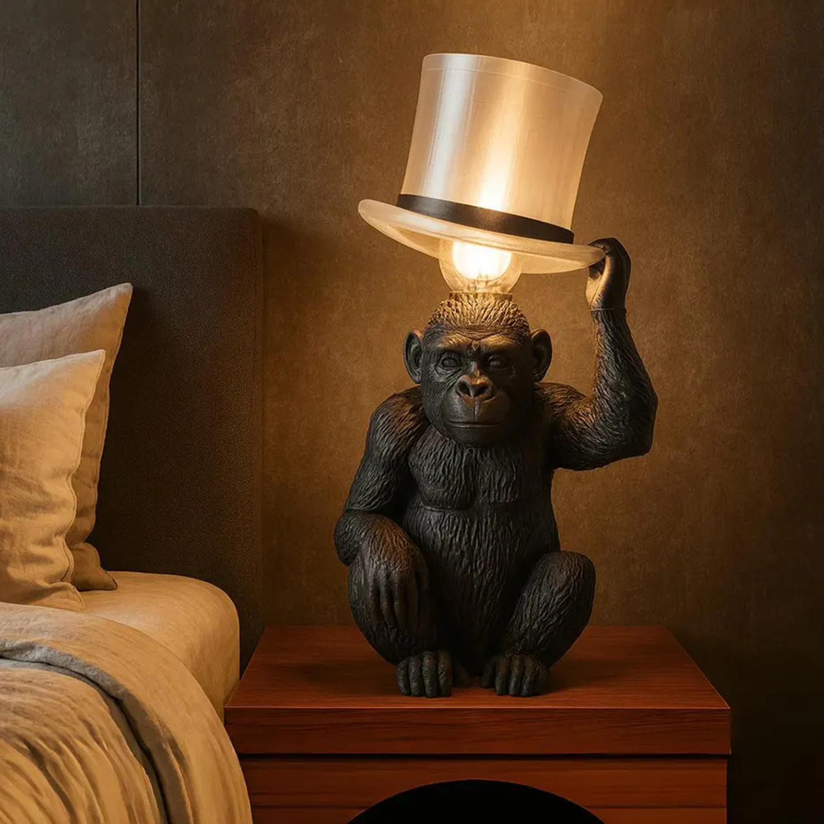 Monkey Lamp Top Hat Monkey Res - Home Bar Setup のレビューと価格