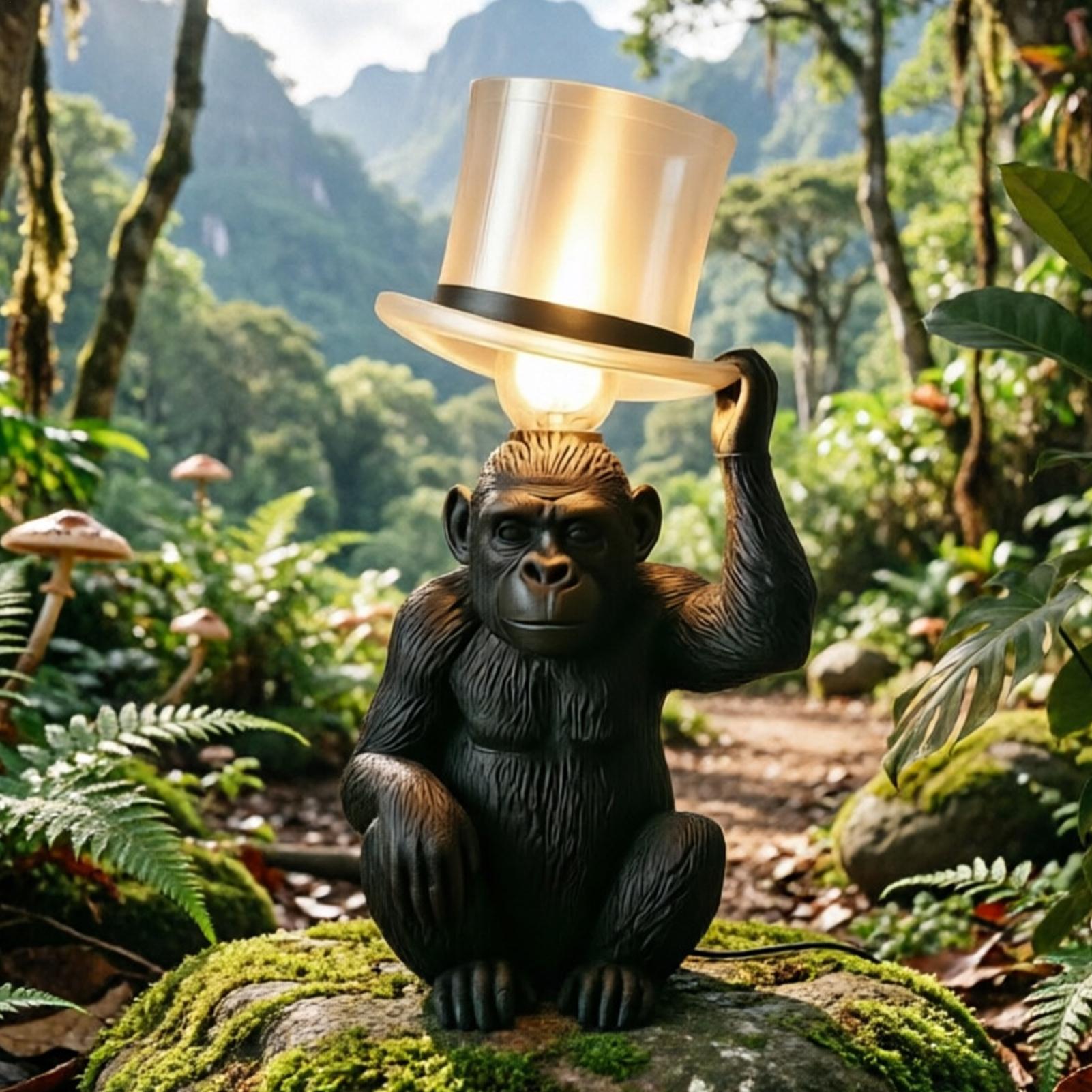 Monkey Lamp Top Hat Monkey Res - Home Bar Setup のレビューと価格