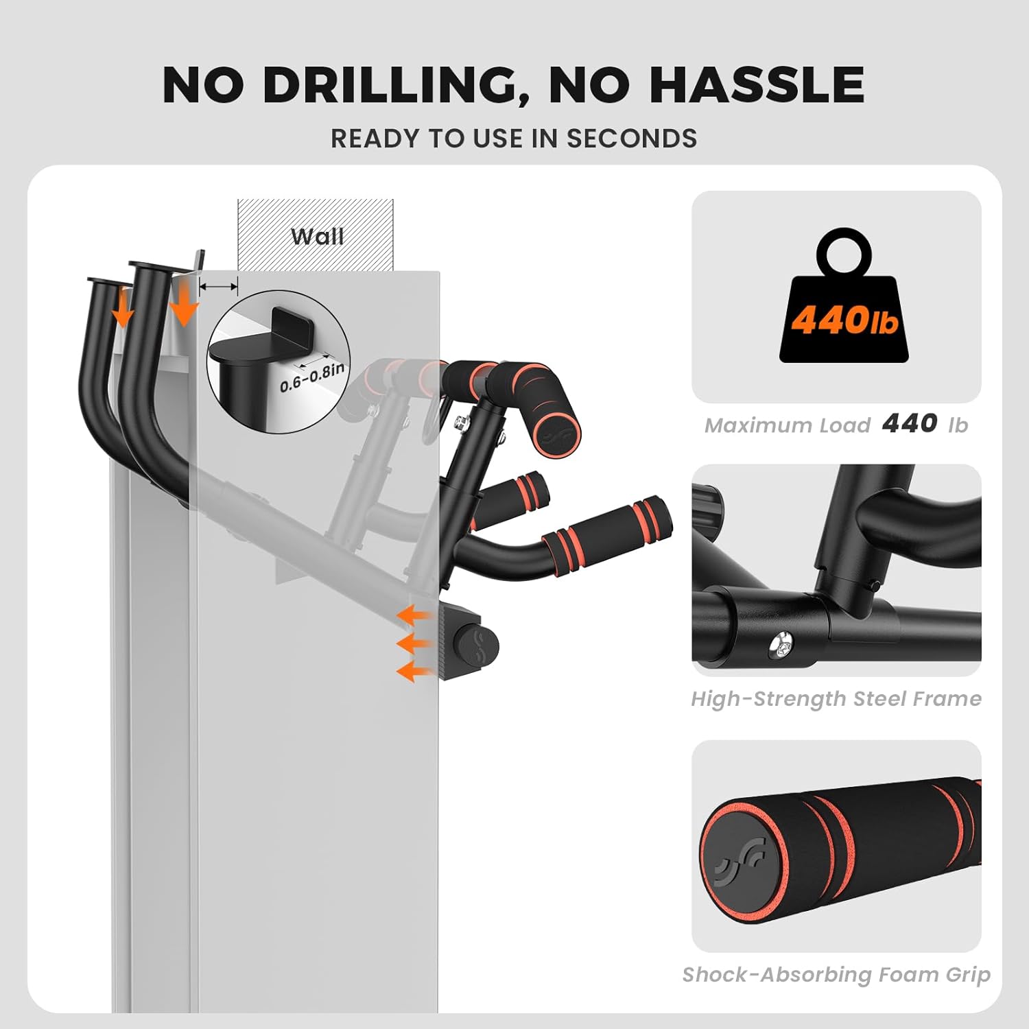 Door Pull Up Bar for Doorway w - Home Bar And Gym のレビューと価格