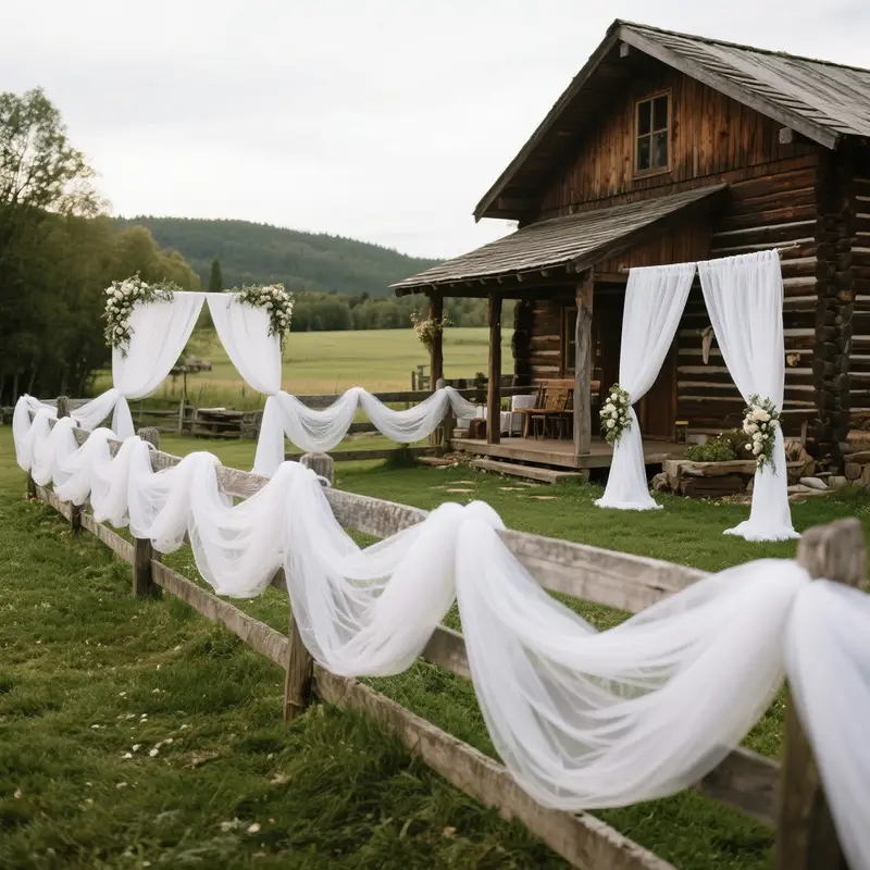 DIY Decoration Tulle Arch Drap - Home Bargains のレビューと価格
