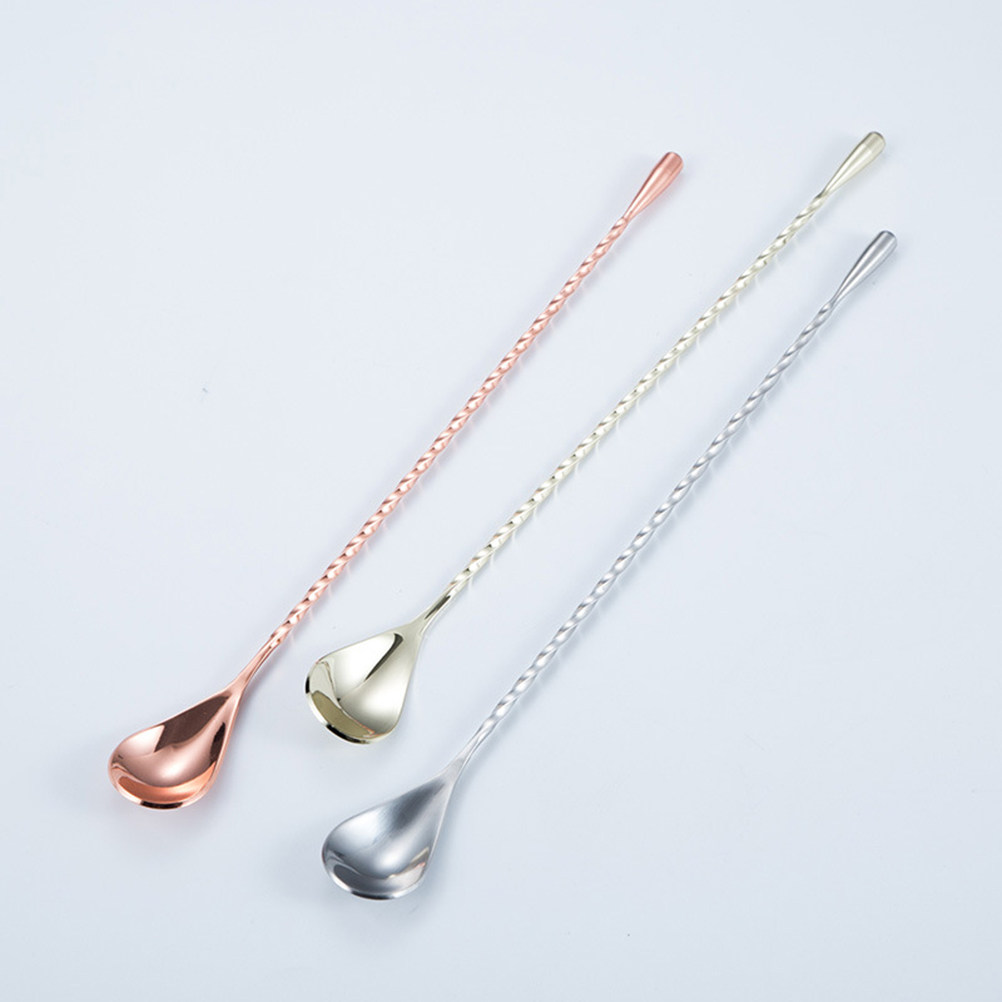 High Polish Stainless Steel Ba - Bar Spoon Twisted のレビューと価格