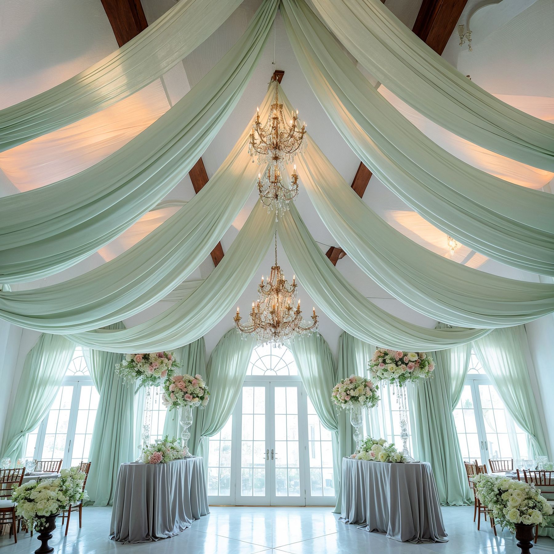 Wedding Arch Drape Roof Ceilin - Home Bargains のレビューと価格