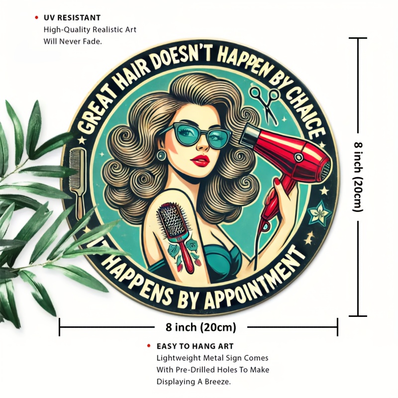1pc Retro Hair Care Metal Alum - Home Barbershop のレビューと価格