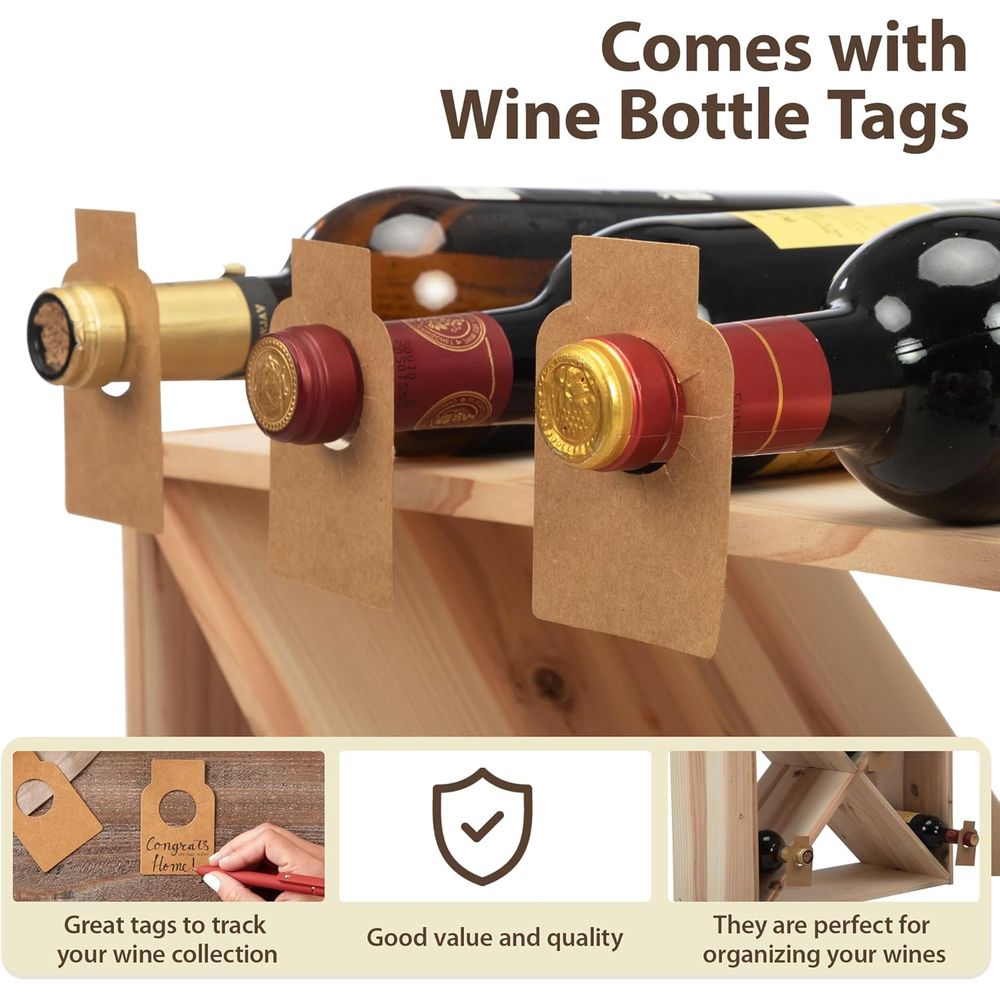 96 Bottle Wine Rack Countertop - Home Bar Shelf のレビューと価格