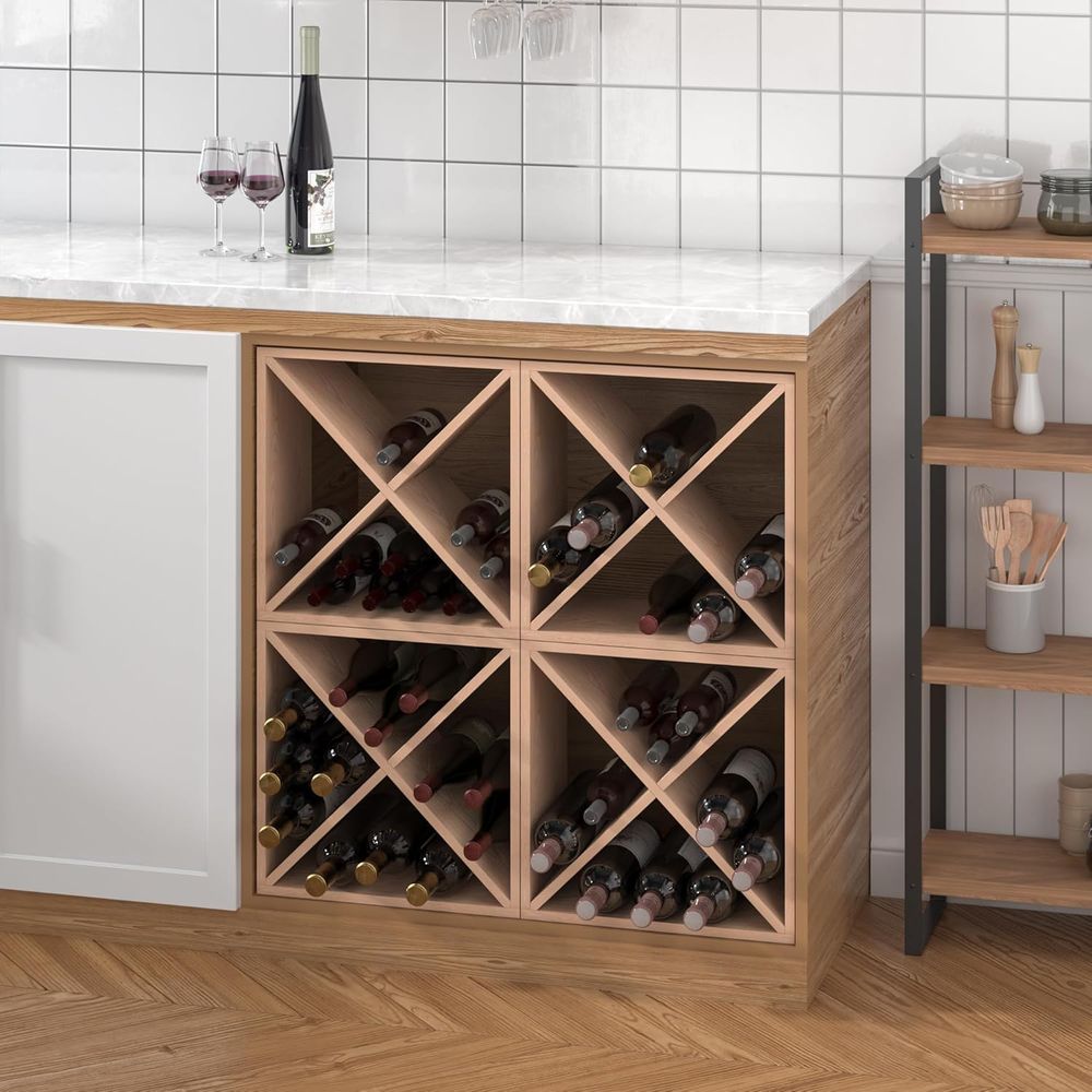 96 Bottle Wine Rack Countertop - Home Bar Shelf のレビューと価格