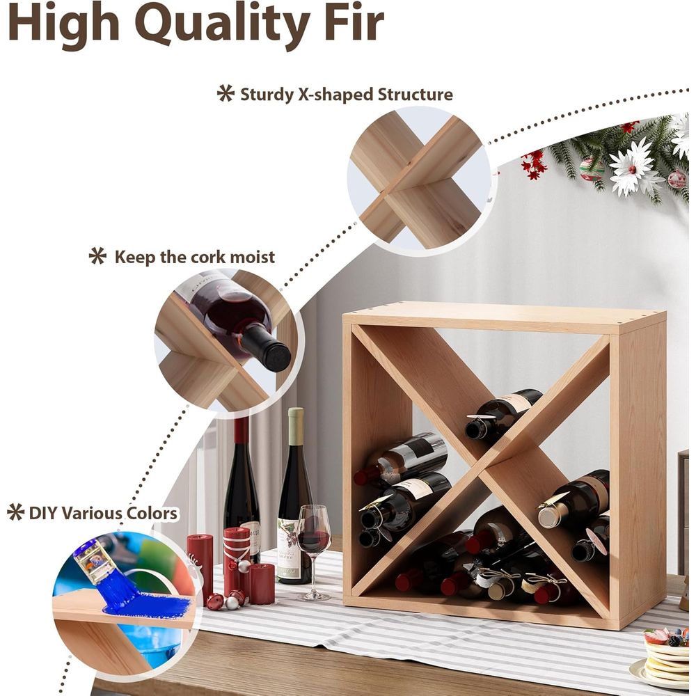 96 Bottle Wine Rack Countertop - Home Bar Shelf のレビューと価格
