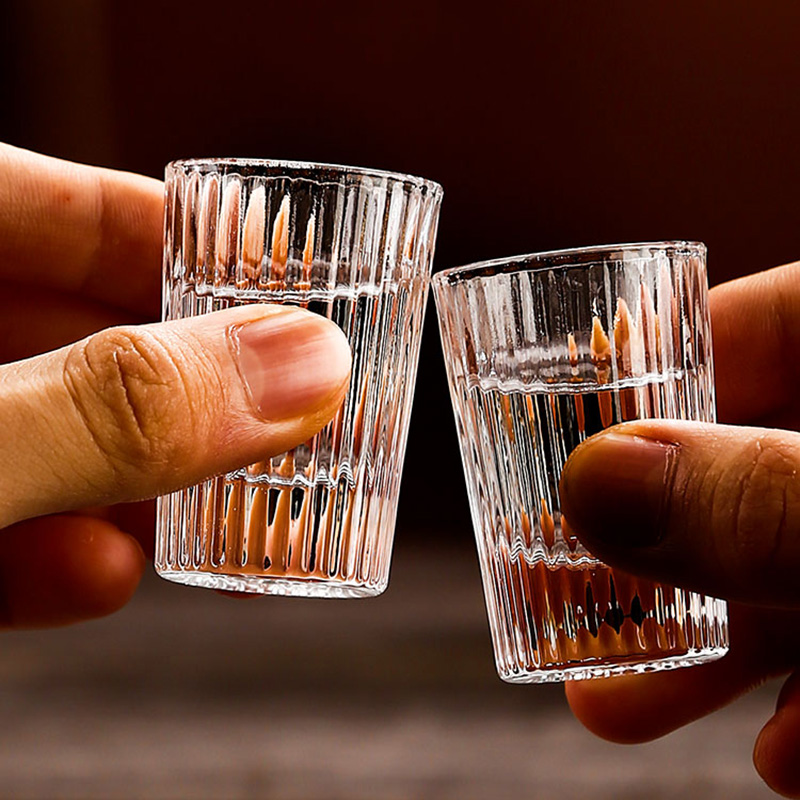 6pcs Set 20ml Striped Foreign  - Old Fashioned Glass のレビューと価格