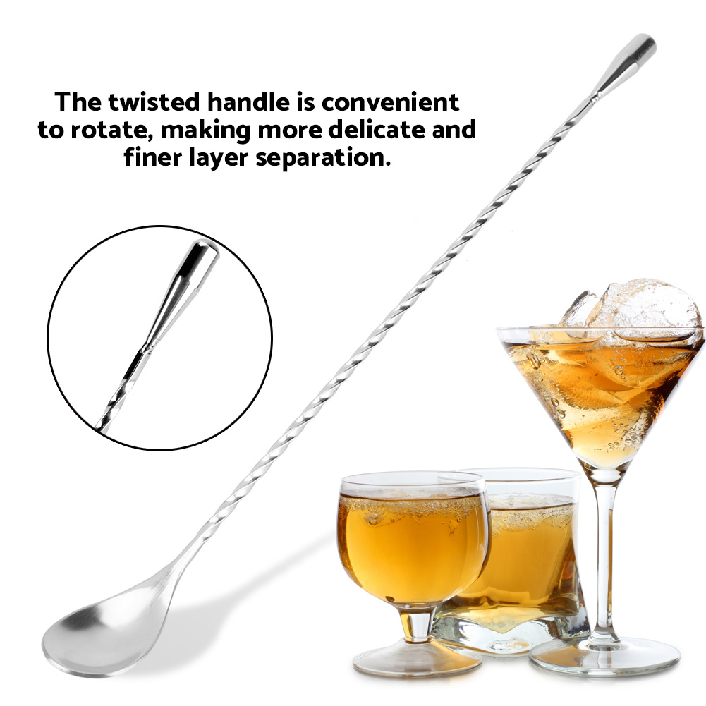 Stainless Steel Bar Wine Cockt - Bar Spoon Twisted のレビューと価格