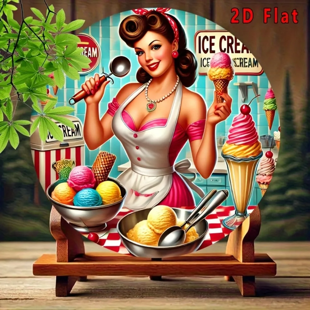 2D Flat 1pc, Round Ice Cream S - Home Bar And Kitchen のレビューと価格
