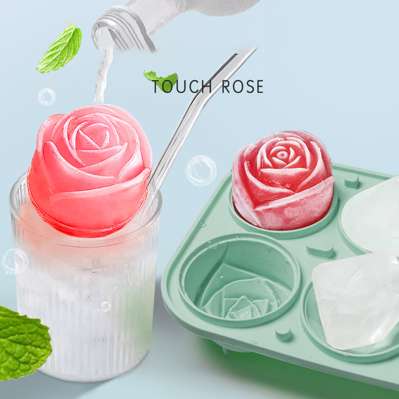 3D Rose Diamond Round Ice Cube - Ice Mold Sphere のレビューと価格