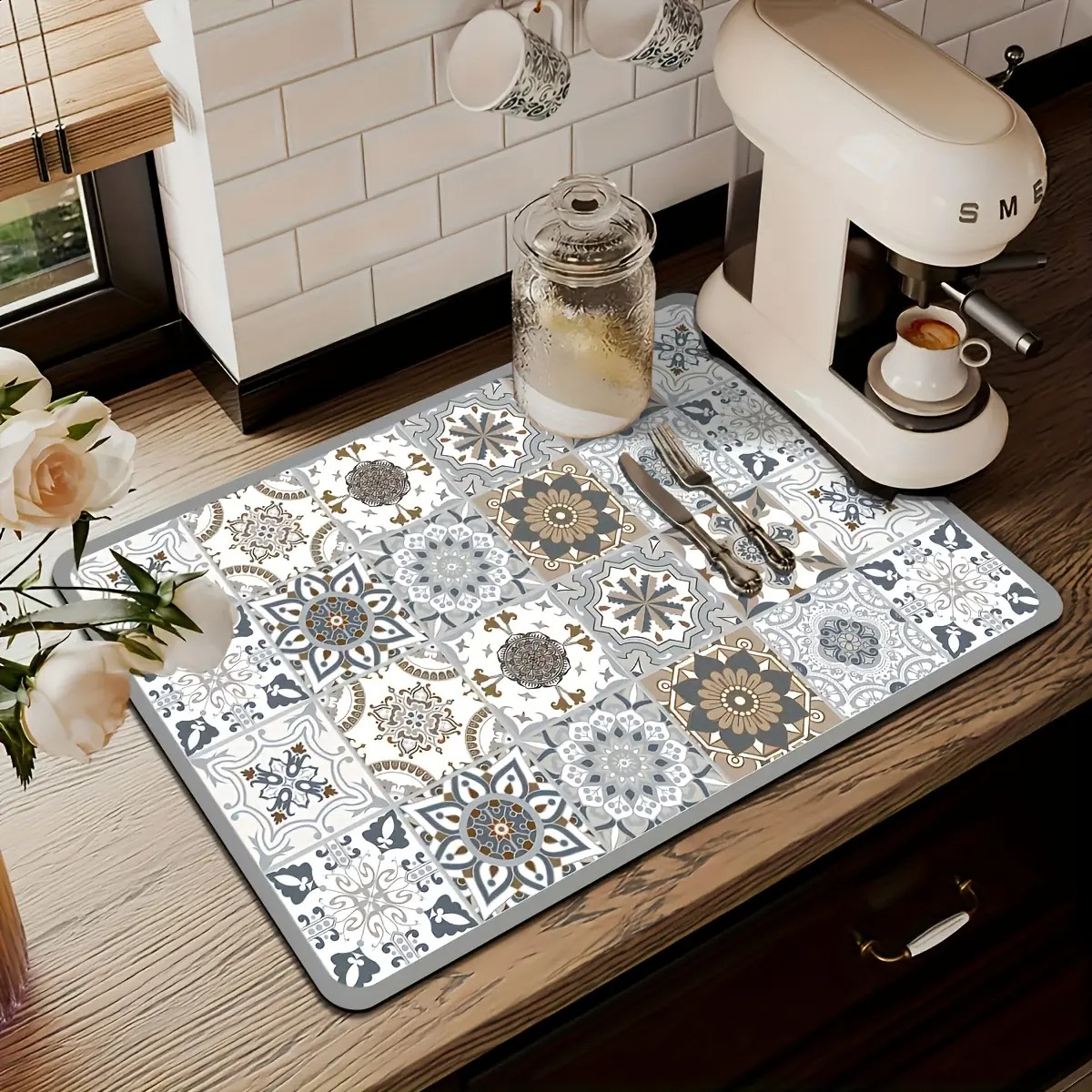 1pcs Kitchen Countertop Mat Vi - Bar Mat Rubber のレビューと価格