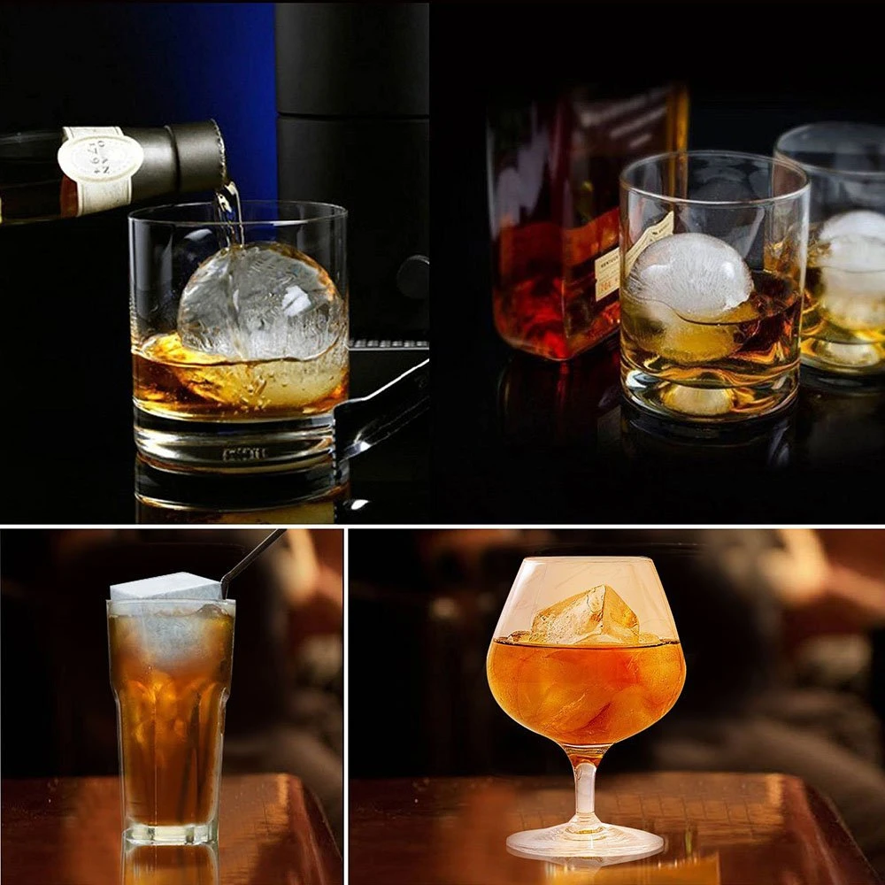 6 Grid Round Square Ice Cube B - Ice Mold Sphere のレビューと価格